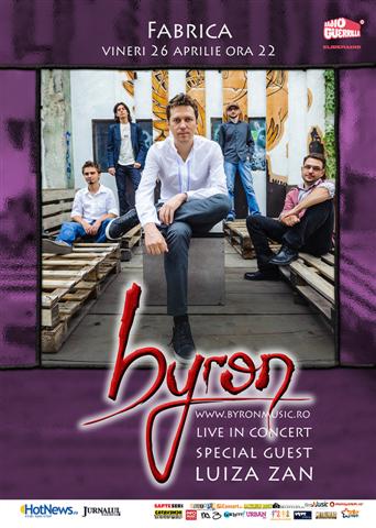 Byron concerteaza la Bucuresti pe 26 aprilie